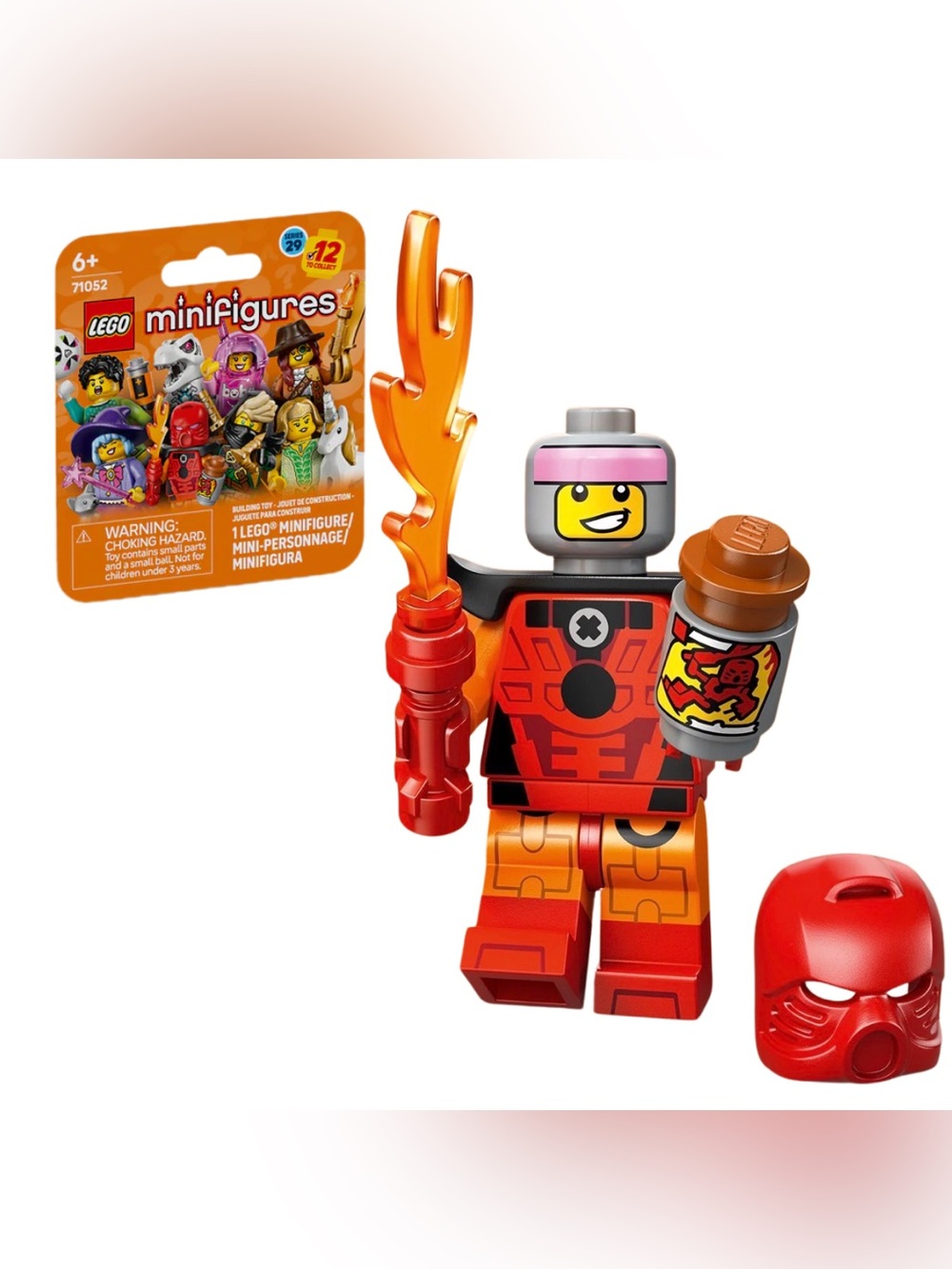LEGO CMF Series 29 Bionicle Cosplayer featuring Toa Tahu.